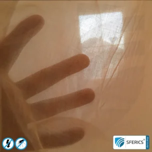 Abschirmender Baldachin Elektrosmog EMF | PYRAMIDE FÜR DAS EINZELBETT | Abschirmwirkung HF bis 99,99 % (40 dB) | SFERICS® invest4life Programm | Hohe Reduktion von Handystrahlung, WLAN, usw.