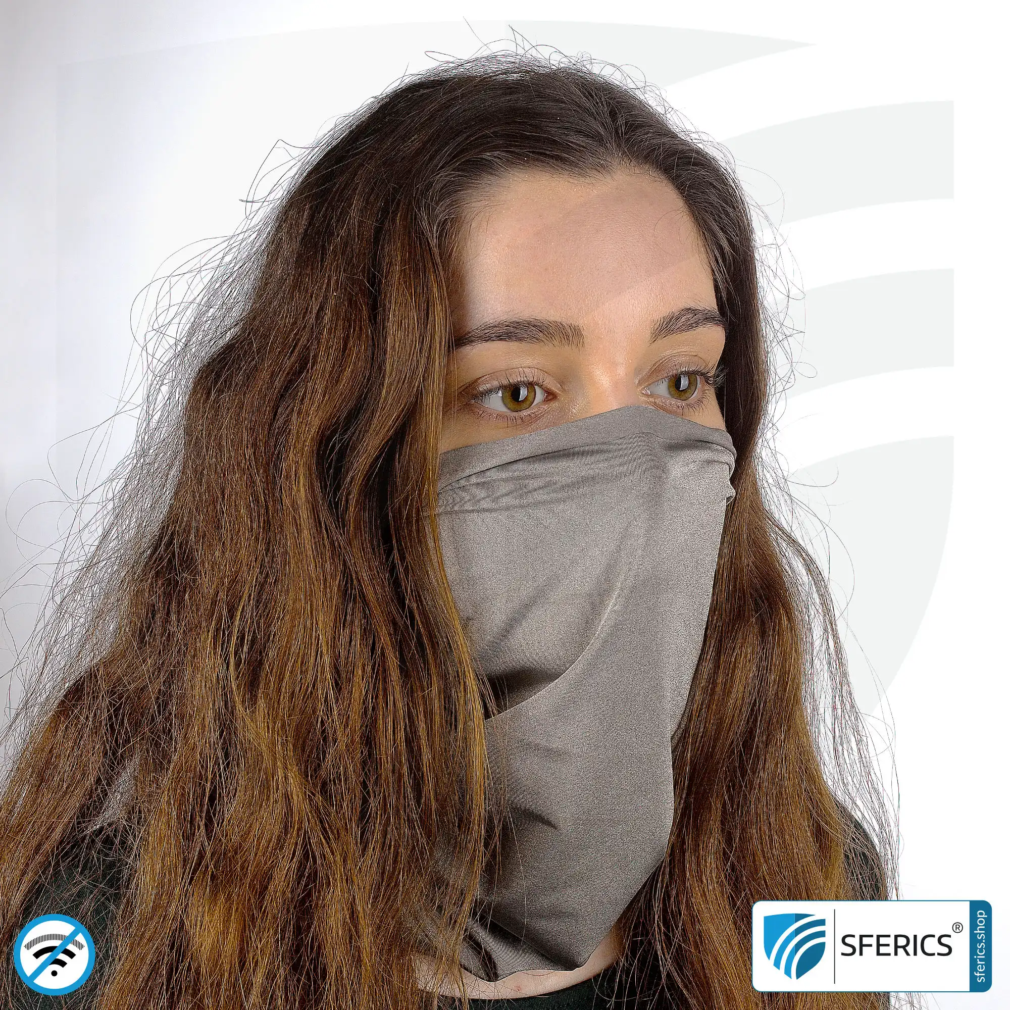 Abschirmender Kopfschutz, dehnbares Kopftuch bzw. Headgear | Schutz bis 51 dB vor HF Elektrosmog (Handy, WLAN, LTE) | Wirkungsvoll gegen 5G! 4 Abschirmender Kopfschutz, dehnbares Kopftuch bzw. Headgear | Schutz bis 51 dB vor HF Elektrosmog (Handy, WLAN, LTE) | Wirkungsvoll gegen 5G!