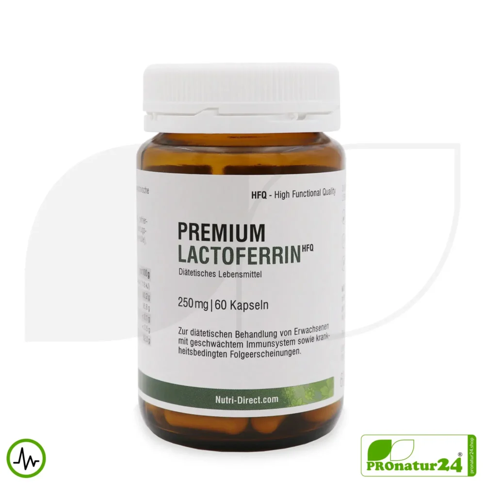 Lactoferrin HFQ Kapseln | 250 mg in höchster Reinheit | Diätetisches Lebensmittel in Premium Qualität