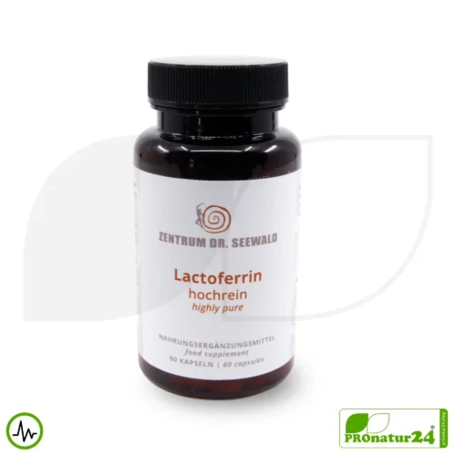 Lactoferrin 300 mg, hochrein | hochdosiert | Apo-Lactoferrin = eisenarm | Premium Qualität vom Zentrum Dr. Seewald