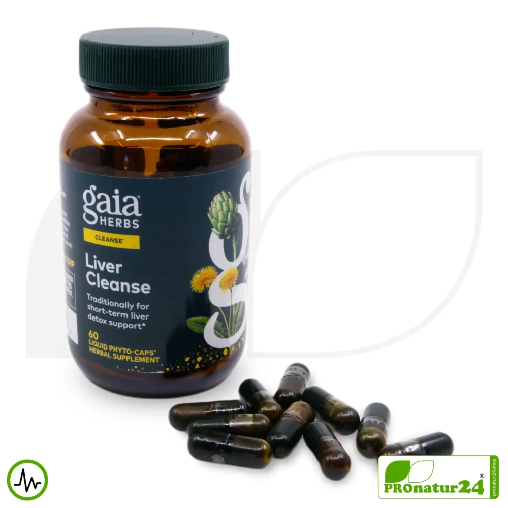 LIVER CLEANSE von gaia HERBS | Nahrungsergänzung für die Leber mit wertvollen Pflanzenextrakten | 60 Kapseln