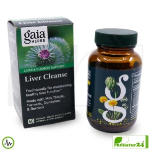 LIVER CLEANSE von gaia HERBS | Nahrungsergänzung für die Leber mit wertvollen Pflanzenextrakten (u.a. Mariendistel, Kurkuma, ...) | 60 Kapseln 10 LIVER CLEANSE von gaia HERBS | Nahrungsergänzung für die Leber mit wertvollen Pflanzenextrakten | 60 Kapseln