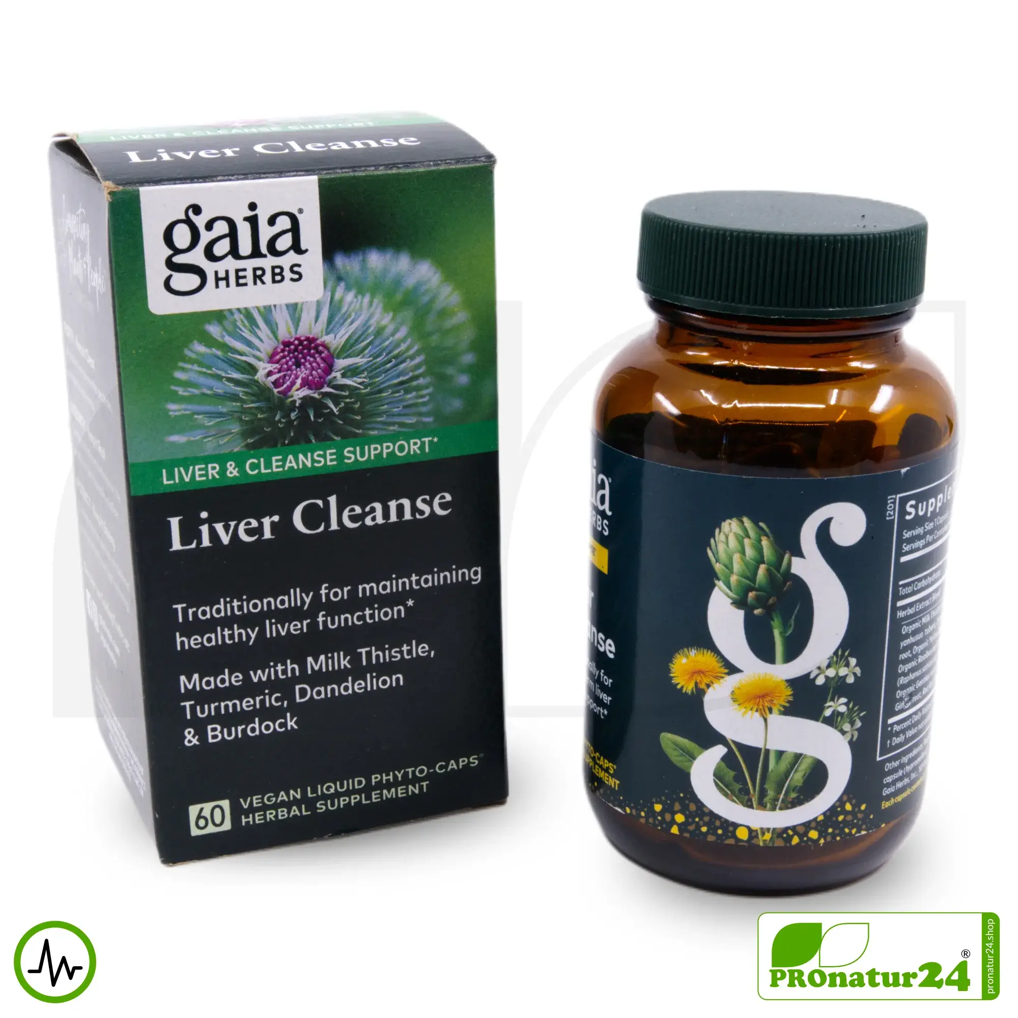 LIVER CLEANSE von gaia HERBS | Nahrungsergänzung für die Leber mit wertvollen Pflanzenextrakten (u.a. Mariendistel, Kurkuma, ...) | 60 Kapseln 5 LIVER CLEANSE von gaia HERBS | Nahrungsergänzung für die Leber mit wertvollen Pflanzenextrakten | 60 Kapseln