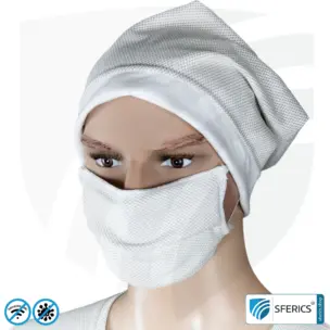 ANTIWAVE MNS Schutzmaske für Mund und Nase | Abschirmstoff mit Silber für antibakterielle Wirkung durch Silberionen | 3x Maximum in Hygiene, Wirkung und Tragekomfort 5 ANTIWAVE MNS Schutzmaske für Mund und Nase | Abschirmstoff mit Silber für antibakterielle Wirkung durch Silberionen | 3x Maximum in Hygiene, Wirkung und Tragekomfort