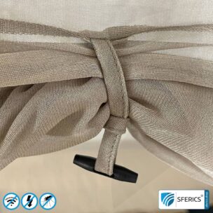 Abschirmzelt SAFECAVE DOUBLE mit 135 cm Breite | Anti Elektrosmog Vollschutz | Mobiler Strahlenschutz gegen WLAN, Handy, LTE, 5G, ... mit Wirkungsgrad über 99,99 % (42 dB) | frei stehend, ohne Deckenaufhängung | erdbar 9 Abschirmzelt SAFECAVE DOUBLE mit 135 cm Breite | Anti Elektrosmog Vollschutz | Mobiler Strahlenschutz gegen WLAN, Handy, LTE, 5G, ... mit Wirkungsgrad über 99,99 % (42 dB) | frei stehend, ohne Deckenaufhängung | erdbar