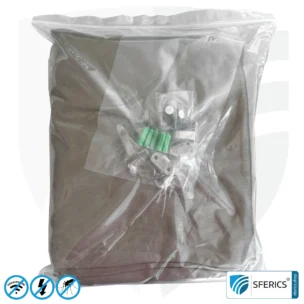 Abschirmender Baldachin Elektrosmog BUDGET | EINZELBETT, Kastenform | Abschirmung EMF über 99,99 % (44 dB) | Erdbar NF | Made in China 9 Abschirmender Baldachin Elektrosmog BUDGET | EINZELBETT, Kastenform | Abschirmung EMF über 99,99 % (44 dB) | Erdbar NF | Made in China