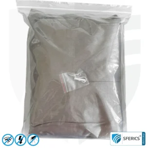 Abschirmender Baldachin Elektrosmog BUDGET | EINZELBETT, Pyramidenform | Abschirmung EMF über 99,99 % (44 dB) | Erdbar NF | Made in China 8 Abschirmender Baldachin Elektrosmog BUDGET | EINZELBETT, Pyramidenform | Abschirmung EMF über 99,99 % (44 dB) | Erdbar NF | Made in China