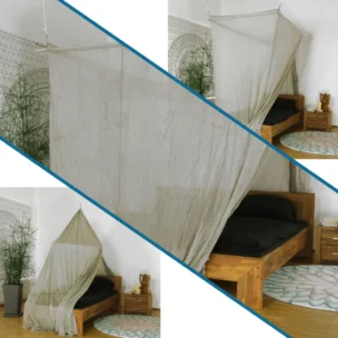 Abschirmender Baldachin Elektrosmog ULTRA | 6 Varianten bzw. Größen | Maximale Abschirmung EMF mit über 99,99 % (48 dB) | Erdbar NF | Wirkungsvoll gegen 5G! Feedbild