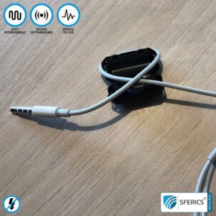 Ferritkern Filter gegen Elektrosmog im Headsetkabel | grau, klickbar, für 5 mm Kabel | GRATIS 1 Stück als Geschenk! 15 Ferritkern Filter gegen Elektrosmog im Headsetkabel | schwarz, klickbar, für 5 mm Kabel | GRATIS 1 Stück als Geschenk!