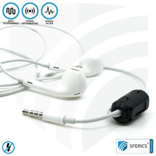 Ferritkern Filter gegen Elektrosmog im Headsetkabel | grau, klickbar, für 5 mm Kabel | GRATIS 1 Stück als Geschenk! 13 Ferritkern Filter gegen Elektrosmog im Headsetkabel | schwarz, klickbar, für 5 mm Kabel | GRATIS 1 Stück als Geschenk!