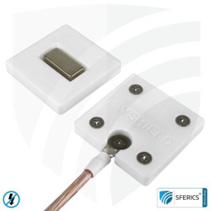 Mobile Erdungsplatte | zur Erdung von Baldachin, Bodenunterlage, Zelt, Schlafsack, Bettwäsche, Decke, u.v.m. 8 Mobile Erdungsplatte Magnet | zur Erdung von Baldachin, Bodenunterlage, Zelt, Schlafsack, Bettwäsche, Decke, u.v.m.