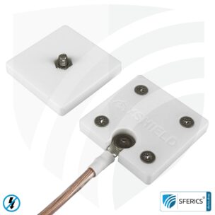 Mobile Erdungsplatte | zur Erdung von Baldachin, Bodenunterlage, Zelt, Schlafsack, Bettwäsche, Decke, u.v.m. 9 Mobile Erdungsplatte Schraube | zur Erdung von Baldachin, Bodenunterlage, Zelt, Schlafsack, Bettwäsche, Decke, u.v.m.