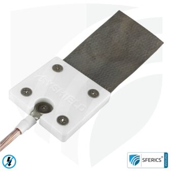 Mobile Erdungsplatte Klett | zur Erdung von Baldachin, Bodenunterlage, Zelt, Schlafsack, Bettwäsche, Decke, u.v.m.