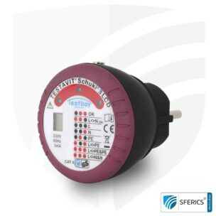 TESTAVIT SCHUKI 3 LCD | Steckdosen Sockel Prüfgerät | Schneller Check der Erdung und Verdrahtung 2 TESTAVIT SCHUKI 3 LCD | Steckdosen Sockel Prüfgerät | Schneller Check der Erdung und Verdrahtung