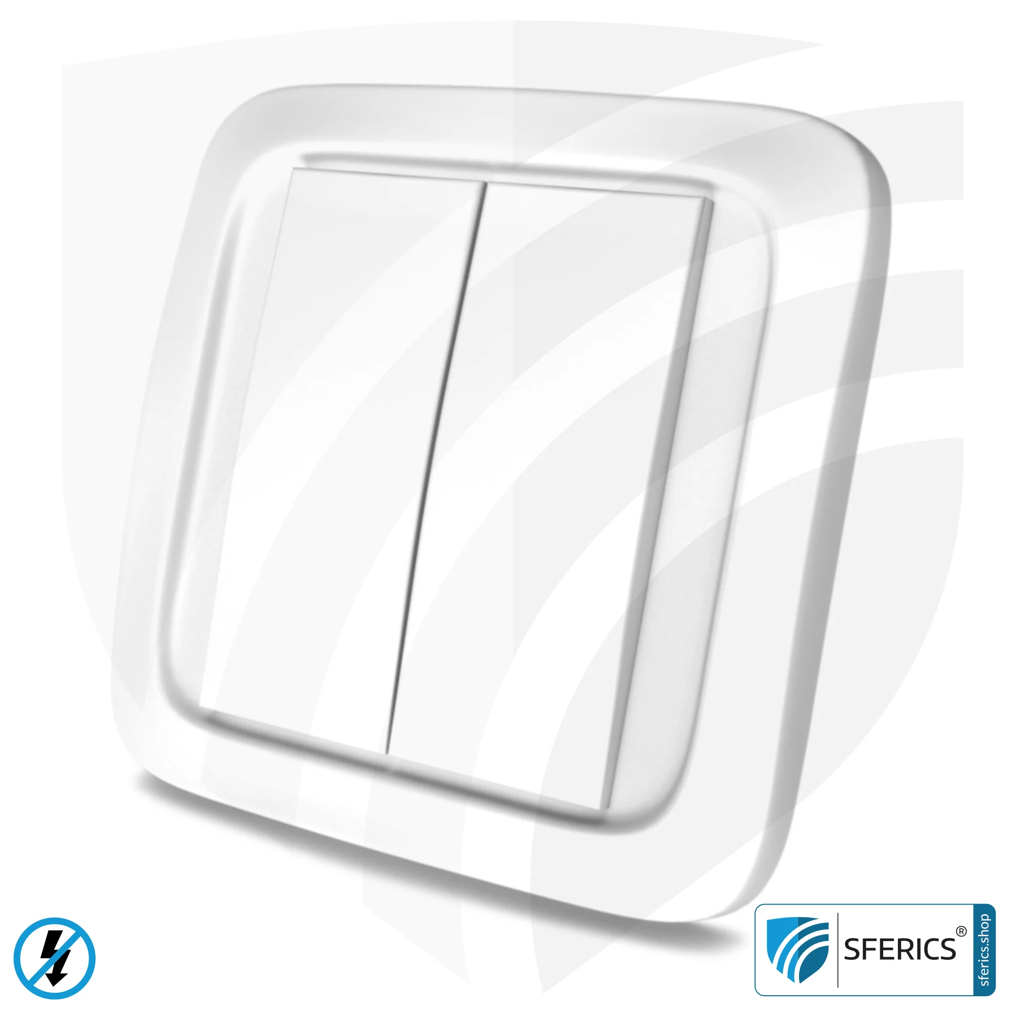 Wandsender TX-NA16-WAND | 2-Kanal Fernbedienung | Masterschalter Set-Up | baubiologische Funktechnik nach EnOcean Standard 3 Wandsender TX-NA16-WAND | 2-Kanal Fernbedienung | Masterschalter Set-Up | baubiologische Funktechnik nach EnOcean Standard