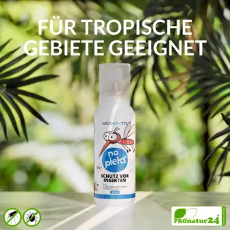 MOSKINTO no pieks Mückenspray | Insektenschutz mit Icaridin gegen Mücken & Zecken | DEET-frei | ab 2 Jahren | 75 ml 9 MOSKINTO no pieks | Insektenschutzspray mit Icaridin gegen Mücken & Zecken (ab 2 Jahren) | 75 ml