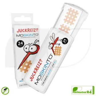 MOSKINTO Mückenpflaster | Schnelle Hilfe nach dem Mückenstich | ohne chemische Wirkstoffe | für Kids und Erwachsene