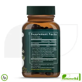LIVER CLEANSE von gaia HERBS | Nahrungsergänzung für die Leber mit wertvollen Pflanzenextrakten (u.a. Mariendistel, Kurkuma, ...) | 60 Kapseln 12 LIVER CLEANSE von gaia HERBS | Nahrungsergänzung für die Leber mit wertvollen Pflanzenextrakten | 60 Kapseln