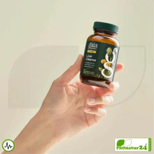 LIVER CLEANSE von gaia HERBS | Nahrungsergänzung für die Leber mit wertvollen Pflanzenextrakten | 60 Kapseln