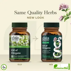 OIL OF OREGANO von gaia HERBS | Power-Pflanze für die natürliche Widerstandsfähigkeit | Verdauung | Vitalität | Wohlbefinden | 60 Kapseln 12 OIL OF OREGANO von Gaia Herbs | Power-Pflanze für die natürliche Widerstandsfähigkeit | Verdauung | Vitalität | Wohlbefinden | 60 Kapseln
