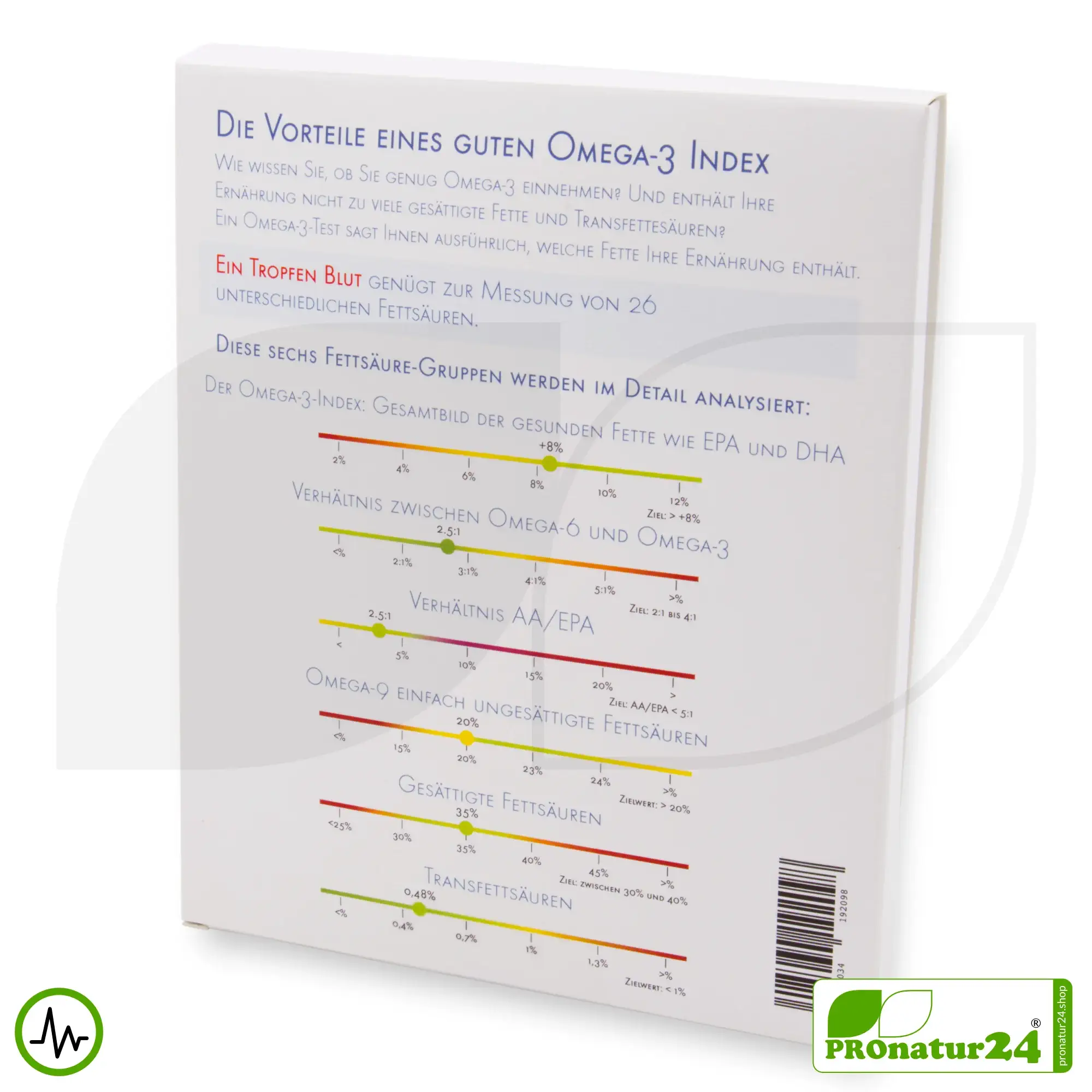 Vollständiger OMEGA 3-INDEX | WHC Testkit für eine Laboranalyse mit 26 Werten 3 Vollständiger OMEGA 3-INDEX | WHC Testkit für eine Laboranalyse mit 26 Werten – Bild 2