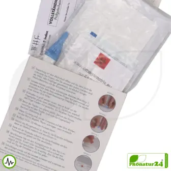 Vollständiger OMEGA 3-INDEX | WHC Testkit für eine Laboranalyse mit 26 Werten 8 omega 3 index whc inhalt pronatur24 2000