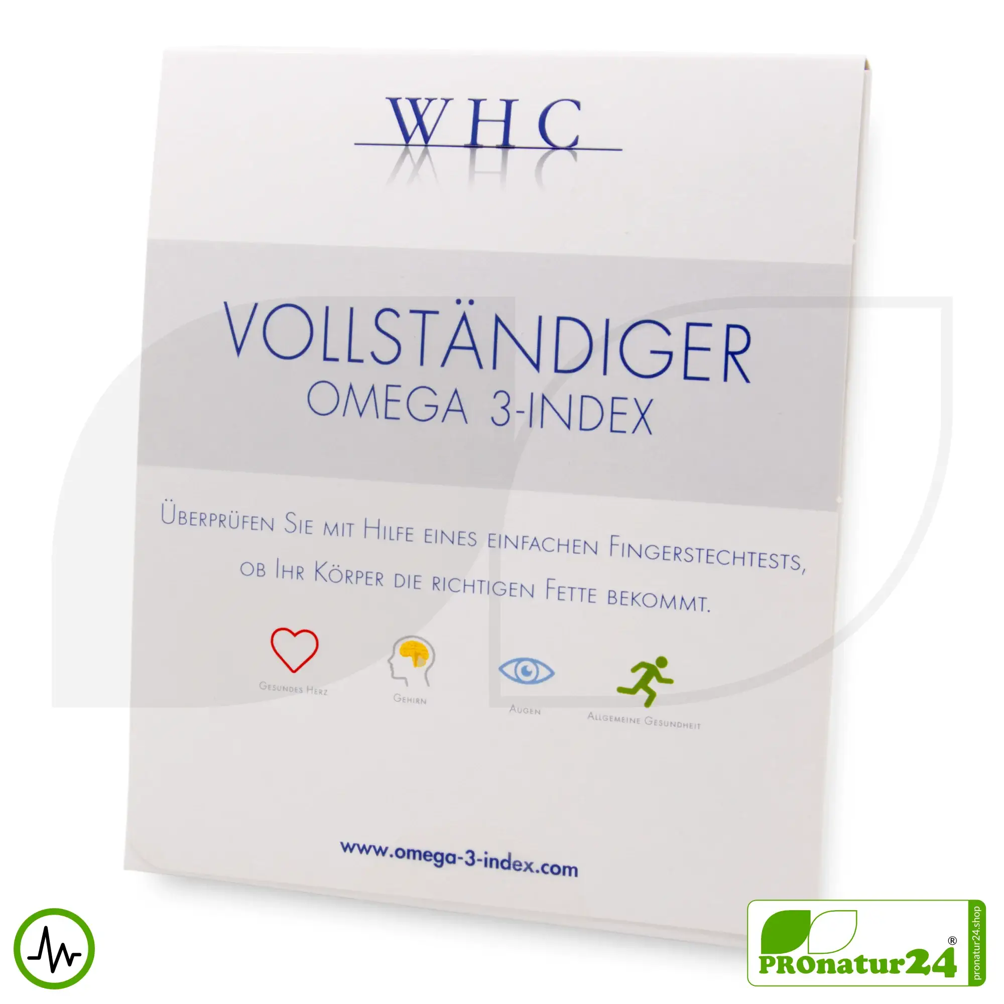 Vollständiger OMEGA 3-INDEX | WHC Testkit für eine Laboranalyse mit 26 Werten 2 Vollständiger OMEGA 3-INDEX | WHC Testkit für eine Laboranalyse mit 26 Werten