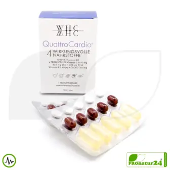 WHC QuattroCardio® (OMEGA-3 Fettsäuren, Vitamin D3, K2 und Q10 Ubichinol) | 90 Kapseln 13 WHC QuattroCardio® (OMEGA-3 Fettsäuren, Vitamin D3, K2 und Q10 Ubichinol) | 90 Kapseln