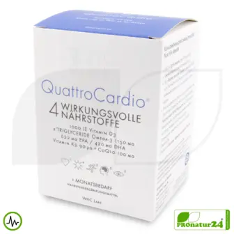 WHC QuattroCardio® (OMEGA-3 Fettsäuren, Vitamin D3, K2 und Q10 Ubichinol) | 90 Kapseln 11 WHC QuattroCardio® (OMEGA-3 Fettsäuren, Vitamin D3, K2 und Q10 Ubichinol) | 90 Kapseln