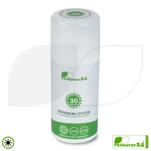 Mineralische Sonnencreme LSF 30 mit BIO-Inhaltsstoffen | vegan | wasserfest